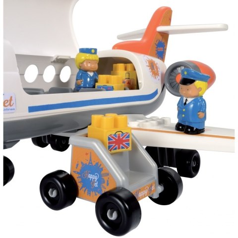 Ecoiffier Abrick Samolot Happy Jet z figurkami
