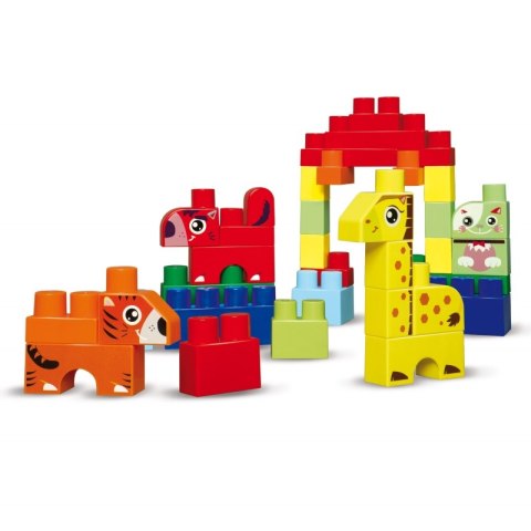 Ecoiffier Zestaw klocków Abrick w pojemniku Zwierzęta 50 elementów