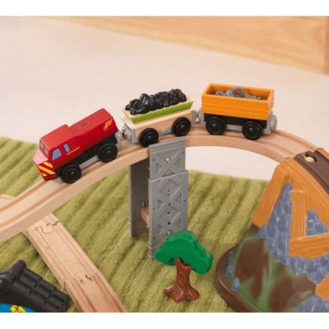 KidKraft Kolejka drewniana Tory pociąg