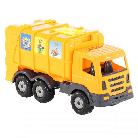 Śmieciarka Auto Ciężarówka Kontener + Kosz