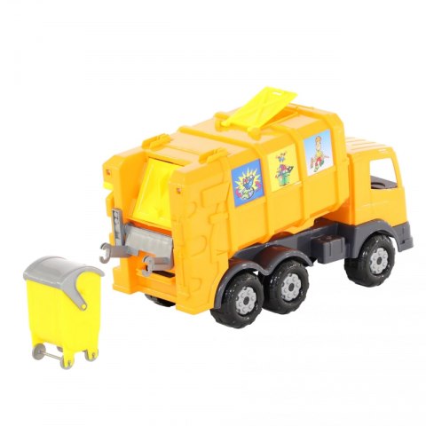 Śmieciarka Auto Ciężarówka Kontener + Kosz
