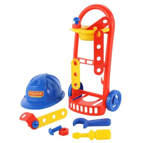 Zestaw Mechanik Wózek Kask 14 akcesoriów