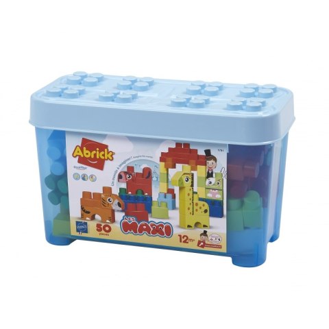 Ecoiffier Zestaw klocków Abrick w pojemniku Zwierzęta 50 elementów