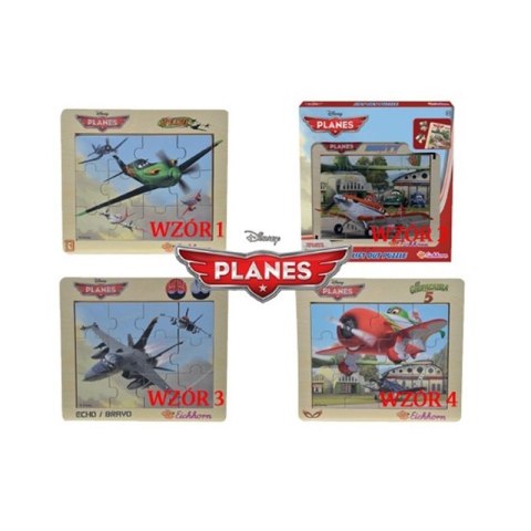 Eichhorn Samoloty Puzzle PLANES w ramce 4 rodz Disney