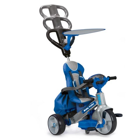Feber Niebieski Rowerek trójkołowy Baby Twist 4w1 - Obrotowy 360 stopni