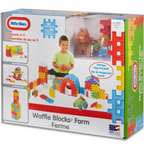 Little Tikes Klocki Wafle Zestaw Farma 4w1