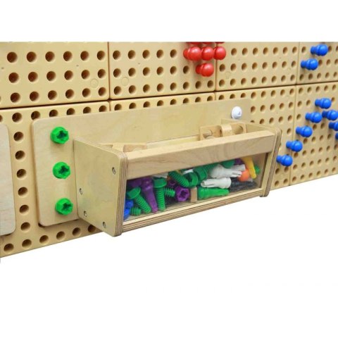MASTERKIDZ Pojemnik Na Akcesoria Przezroczysta Ścianka - Tablica Naukowo-Edukacyjna STEM