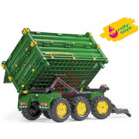 Rolly Toys rollyMulti Trailer - Przyczepa Wywrotka Rolly Multi John Deere 3 osiowa