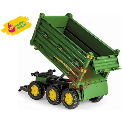 Rolly Toys rollyMulti Trailer - Przyczepa Wywrotka Rolly Multi John Deere 3 osiowa