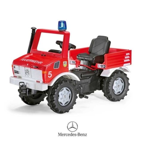 Rolly Toys Unimog Mercedes Benz Samochód na pedały Straż + Kogut