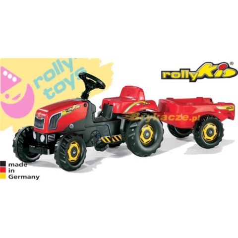 ROLLY TOYS Traktor na pedały z przyczepą rollyKid