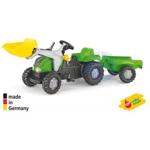 Rolly Toys rollyKid-X Traktor na pedały z Łyżką i Przyczepą