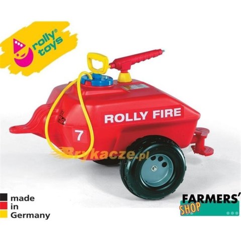 Rolly Toys rollyTrailer Przyczepa Cysterna do traktora Straż pożarna 5l