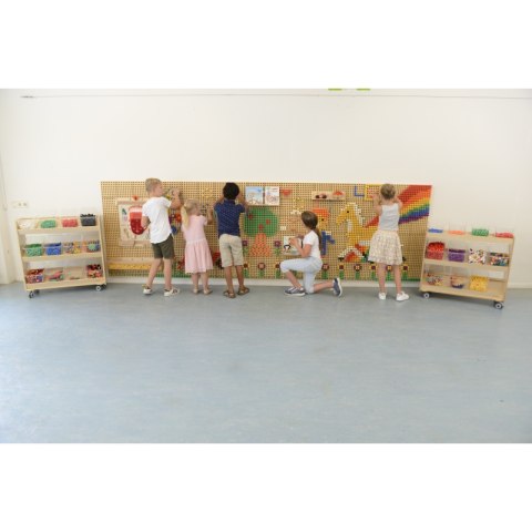 MASTERKIDZ Tablica Naukowa Kreatywna STEM Zestaw 2 Sztuki + Panel Montażowy 120x80cm