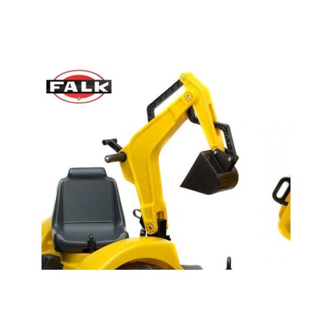 FALK Traktor na pedały z Przyczepą Łyżką Łopatka Grabki + Kask
