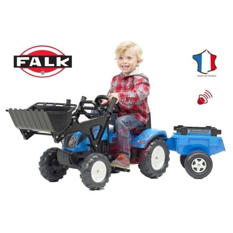 Falk Traktor LANDINI POWERMONDIAL 110 z łyżką i przyczepą