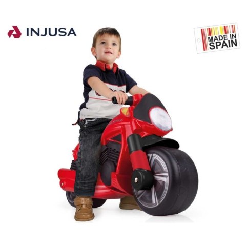 Motor Pchacz Jeździk Czerwony Szerokie Koła Injusa