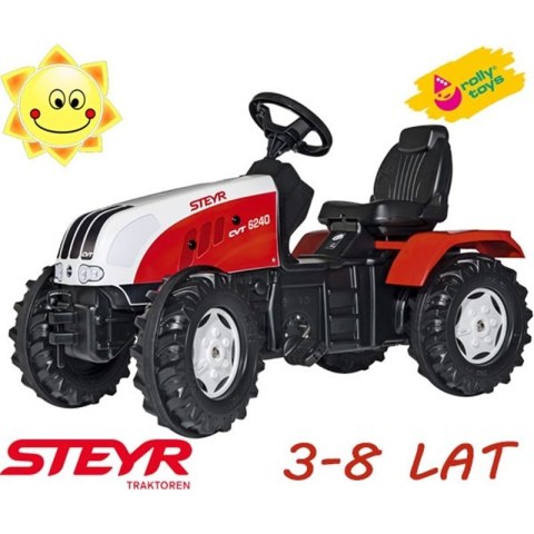 Rolly Toys Traktor na pedały Steyr Ciche koła 3-8 Lat rollyFarmTrac