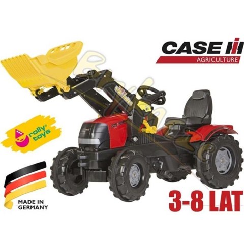 Rolly Toys rollyFarmTrac Traktor Case Puma na pedały nakładka wyciszająca + łyżka