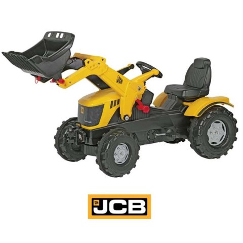 Rolly Toys rollyFarmTrac Traktor na pedały JCB z Łyżką Ciche Koła