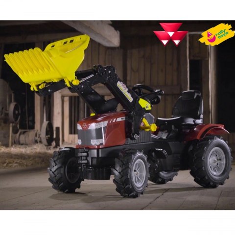 Rolly Toys rollyFarmtrac MASSEY FERGUSON Traktor na pedały z łyżką Pompowane koła