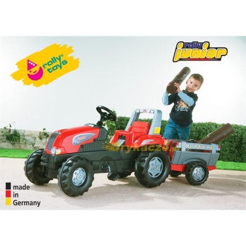 Rolly Toys RollyJunior RT - Traktor na pedały z przyczepą Junior 3-8 lat do 50kg
