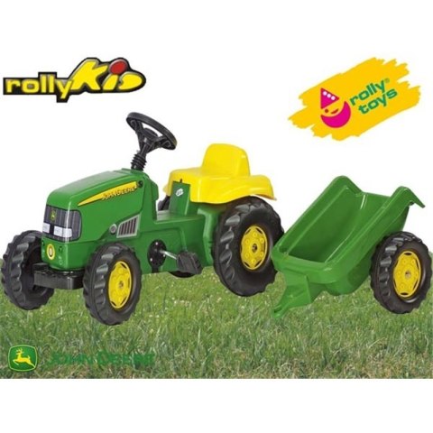 Rolly Toys rollyKid Traktor na pedały John Deere z przyczepką 2-5 lat