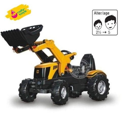 RollyKid JCB Rolly Toys Traktor na Pedały z Łyżką i Przyczepą