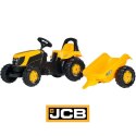 Rolly Toys rollyKid Traktor na pedały JCB z przyczepką 2-5 Lat