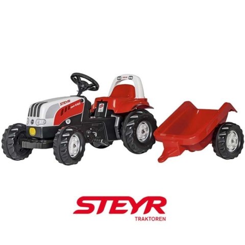 Rolly Toys rollyKid Steyr 6165 CVT Traktor na Pedały z Przyczepą Steyr