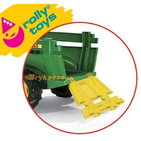 Rolly Toys John Deere Przyczepka rollyTrailer FarmOtwierane Burty