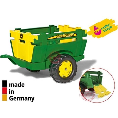 Rolly Toys John Deere Przyczepka rollyTrailer FarmOtwierane Burty