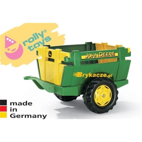 Rolly Toys John Deere Przyczepka rollyTrailer FarmOtwierane Burty