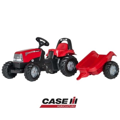Rolly Toys rollyKid Case 1170 CVX Traktor na Pedały z Przyczepką Case Czerwony