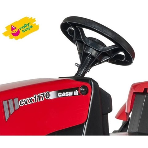 Rolly Toys rollyKid Case 1170 CVX Traktor na Pedały z Przyczepką Case Czerwony