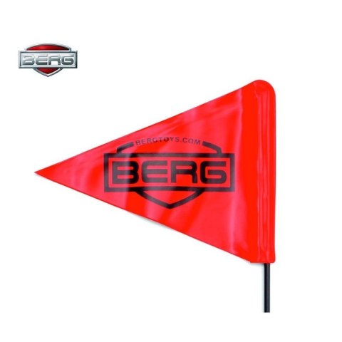 BERG Flaga Bezpieczeństwa do Gokartów Buddy z Masztem Czerwona