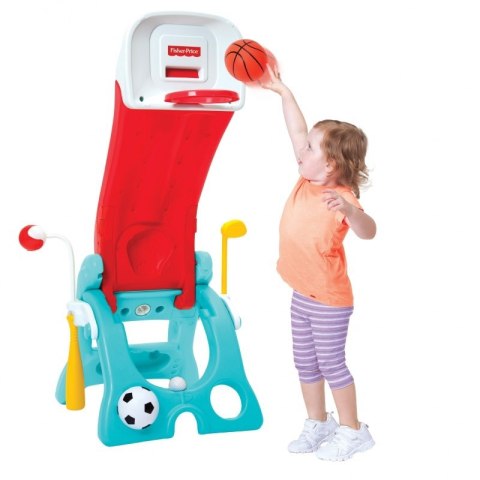Fisher Price Plac zabaw 6w1 koszykówka zjeżdżalnia + Zestaw 3 piłek Disney!