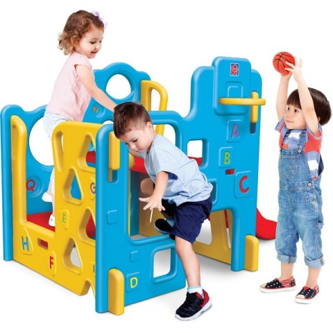 Plac zabaw ze zjeżdżalnią koszykówką i wspinaczką Grow'n Up