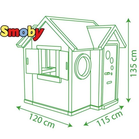 SMOBY Domek ogrodowy My House dzwonek z dźwiękiem