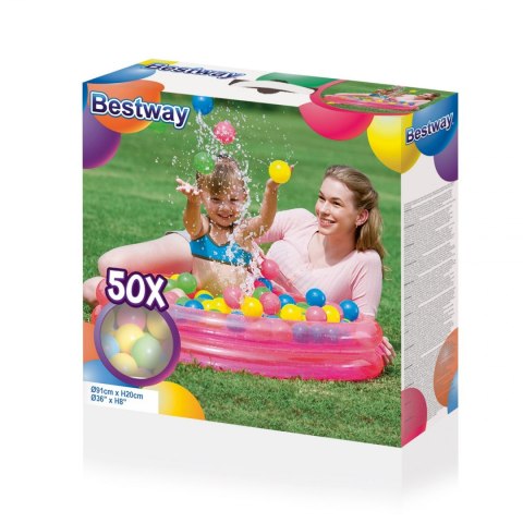 Bestway 51085 BASEN Z PIŁECZKAMI HAPPY TIME 91cmxH20cmX50balls