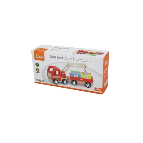 VIGA Drewniany Dźwig z kontenerami