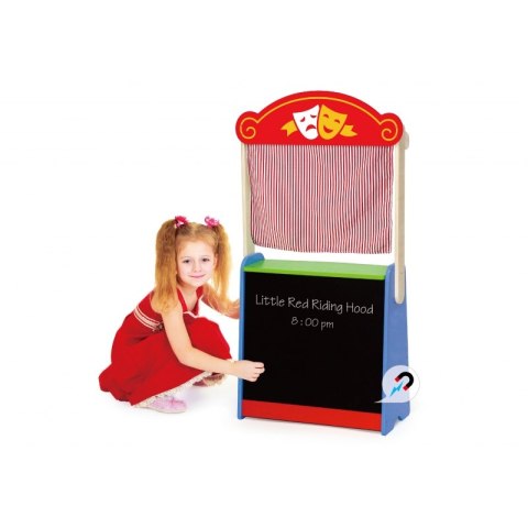 Drewniany Teatrzyk i sklepik 2w1 z akcesoriami Viga Toys