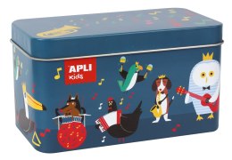 Puzzle w metalowym pudełku Apli Kids - Instrumenty 3+
