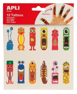 Tatuaże na palce Apli Kids - Potworki