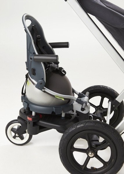 Buggypod Perle Grey - fotelik krzesełko które pasuje do dostawek Lascal BuggyBoard Maxi lub Bugaboo Wheeled Board