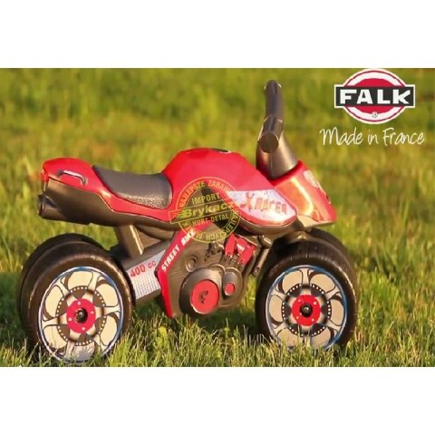 FALK Jeździk Racing Czerwony Szerokie Koła 1+