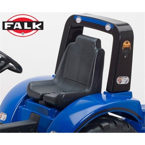 FALK Traktor New Holland Niebieski na Pedały z Przyczepką od 3 Lat