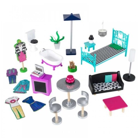 KidKraft Drewniany domek dla lalek loft Brooklyn