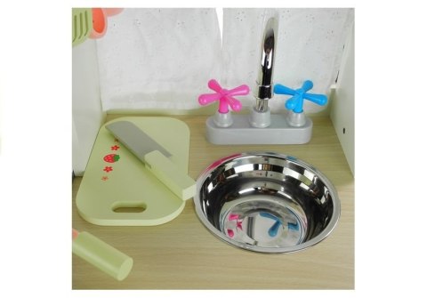 Kuchnia drewniana Ania biało-różowa Piekarnik