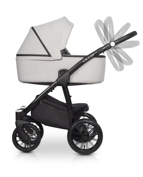 RIKO VILLA Wózek wielofunkcyjny 2w1 - CRYSTAL